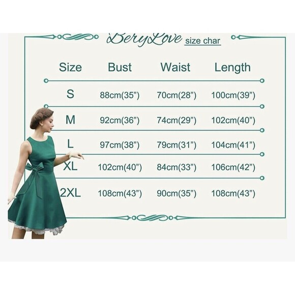 Bery Love Vintage Looking Retro Light Blue and White Polka Dot - Small - New - Picture 5 of 5